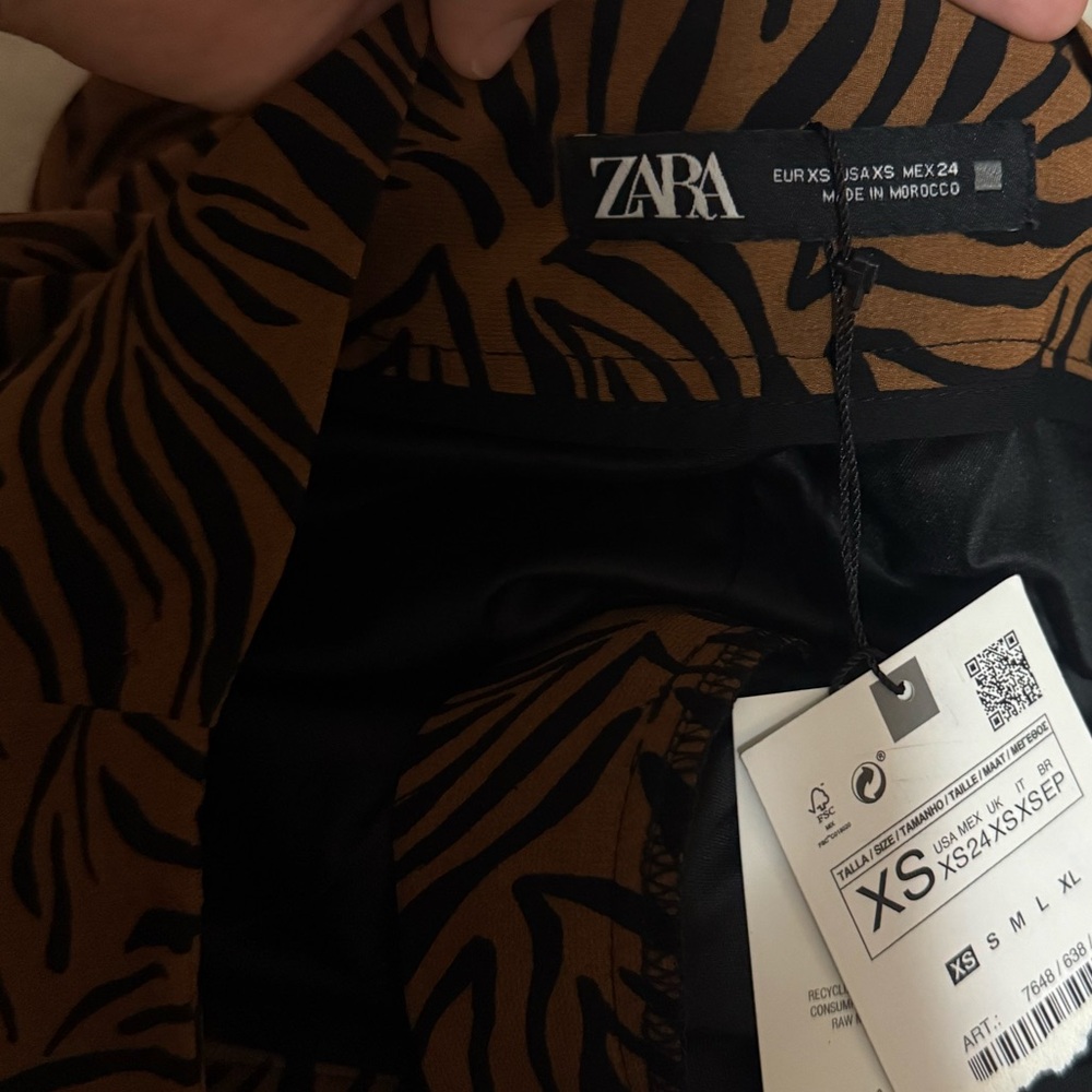 Zara Animal Print Palazzo Pant - Picture 8 of 9